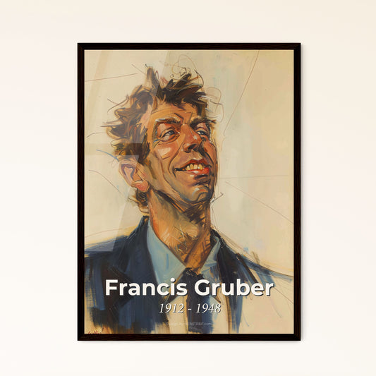 Elegant Expressionist Portrait of a Model by Francis Gruber - Limited Edition Print, Framed or High-Resolution Aluminum Artwork