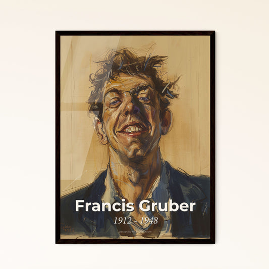 Francis Gruber’s Expressive Portrait Framed Print
