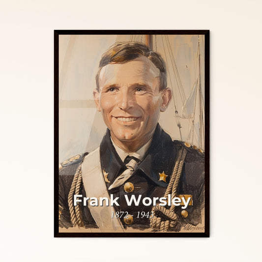 Frank Worsley Portrait Framed Print
