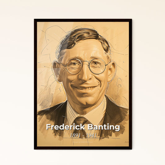 Radiant Portrait of Frederick Banting Framed Print