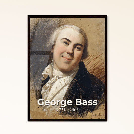 Captivating Portrait of George Bass: A Stunning Tribute to the British Explorer in Dynamic Contemporary Art – Perfect for Any Home!