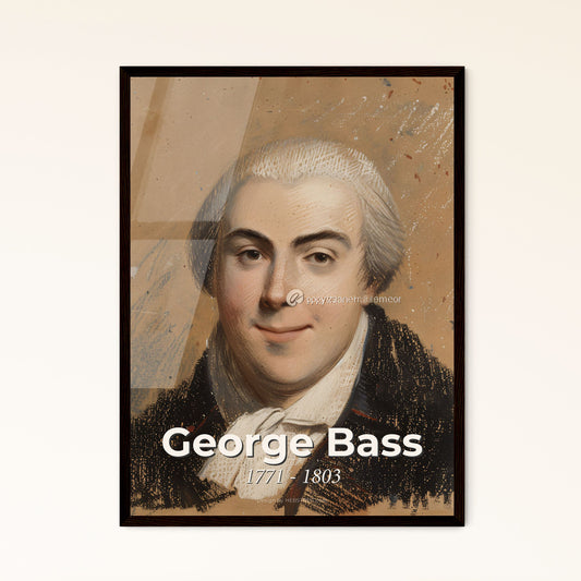 Captivating Portrait of George Bass: A Stunning Contemporary Tribute to the British Explorer in an Elegant Home Decor Print