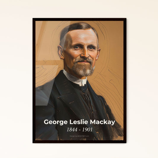 Timeless Elegance: George Leslie Mackay - A Vibrant Tribute to the Compassionate Canadian Missionary through Contemporary Art