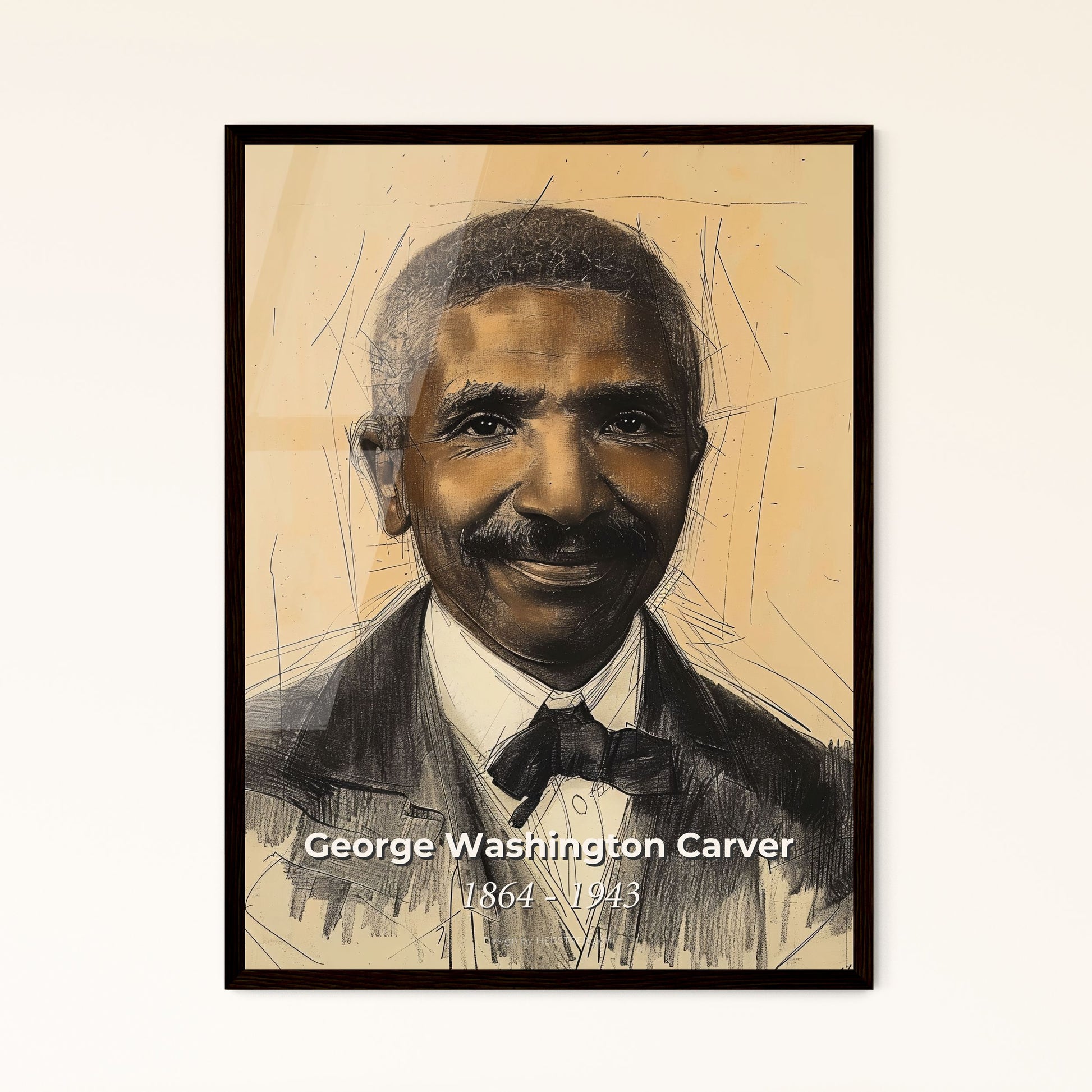 Celebrate Innovation: Stunning Portrait of George Washington Carver - Vibrant Contemporary Art Print for Home Decor & Gifting