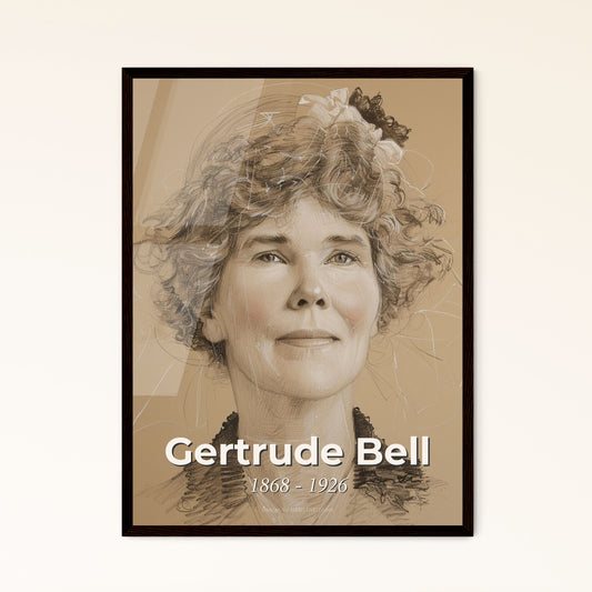 Gertrude Bell: Pioneering Explorer & Influential Figure in Middle Eastern Archaeology - Stunning Contemporary Art Print