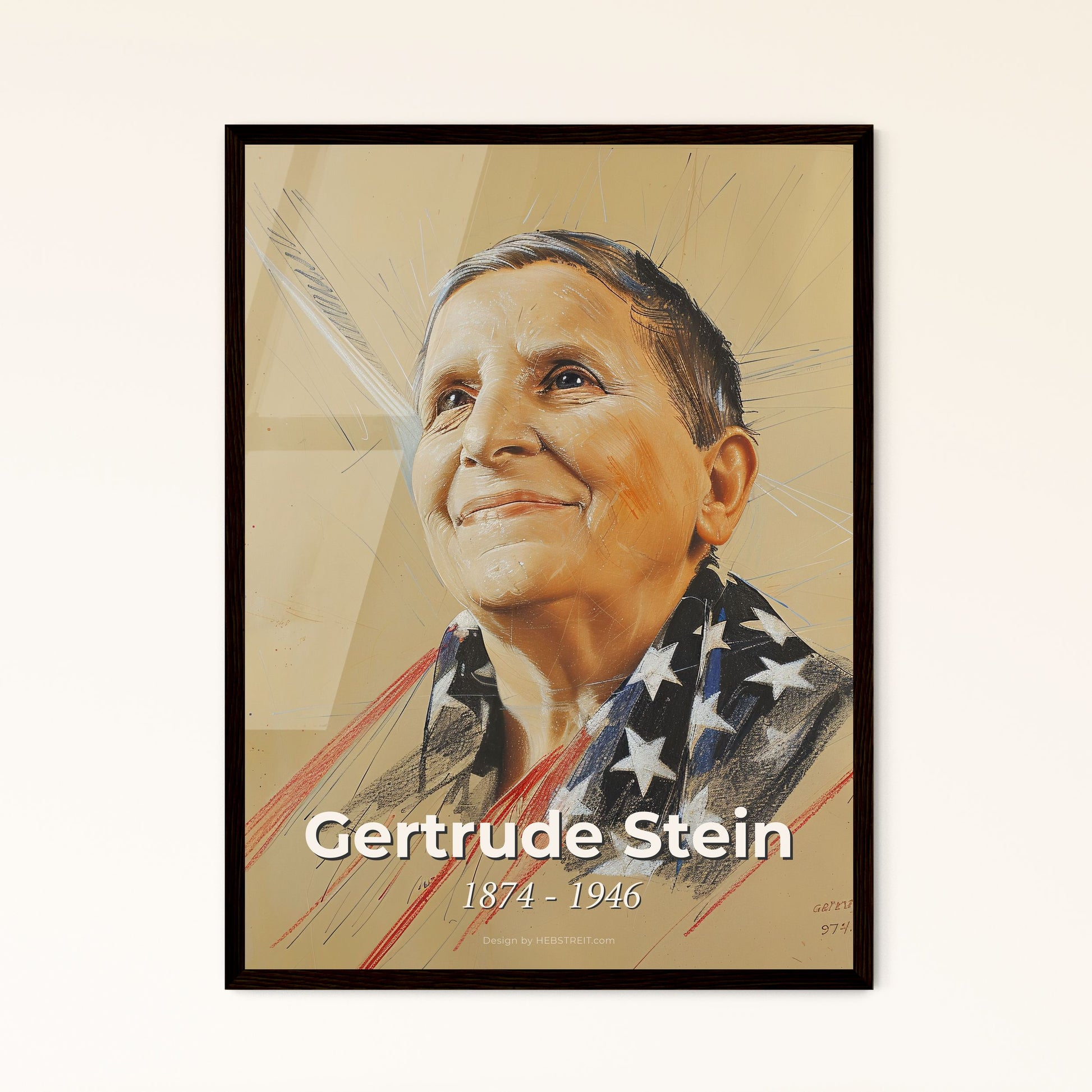Gertrude Stein - Framed Art Print