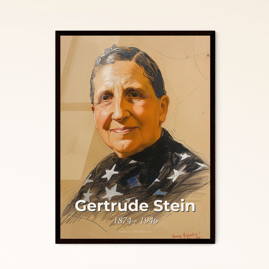 Radiant Portrait of Ger - Framed Art Print