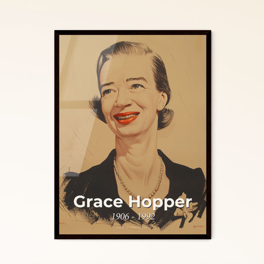 Grace Hopper: A Contemporary Tribute to the Pioneer of Computer Science - Exquisite Art Print for Modern Home Decor