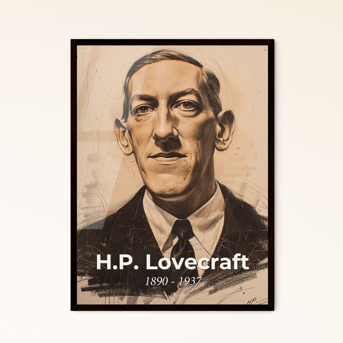 Smiling Visionary - Framed Art Print