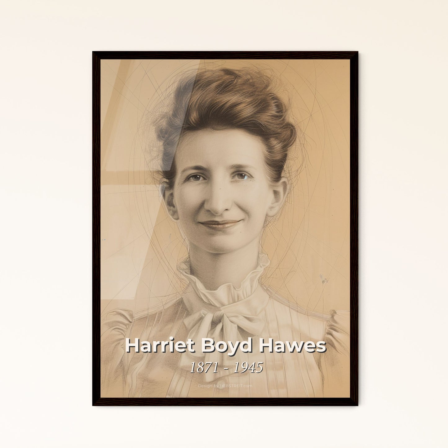 Harriet Boyd Hawes - Framed Art Print