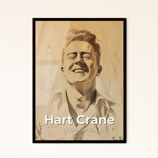 Elegant Portrait of Hart Crane Framed Print