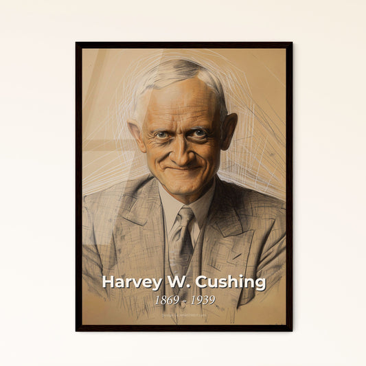 Radiant Portrait of Harvey W. Cushing Framed Print