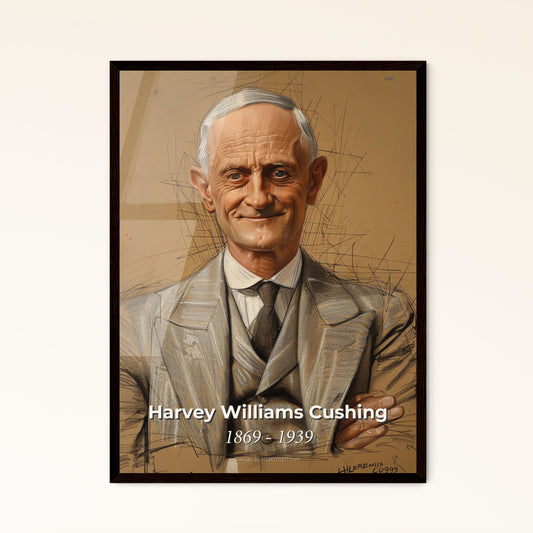 Radiant Portrait of Harvey Cushing Framed Print
