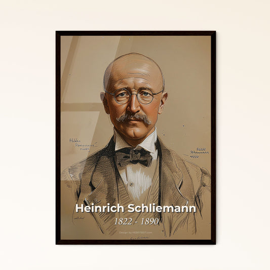 Elegant Tribute to Heinrich  - Framed Art Print