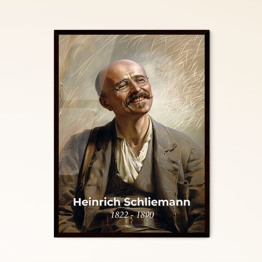 Vivid Tribute to Heinrich Schliemann: An Artistic Celebration of the Controversial Archaeologist Who Uncovered Ancient Troy