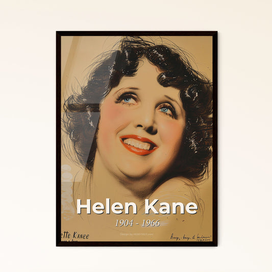 Helen Kane: The Timeless Boop-Boo-Doop Icon - Elegant Contemporary Art Print with Dynamic Lines & Sensual Portraits for Home Decor