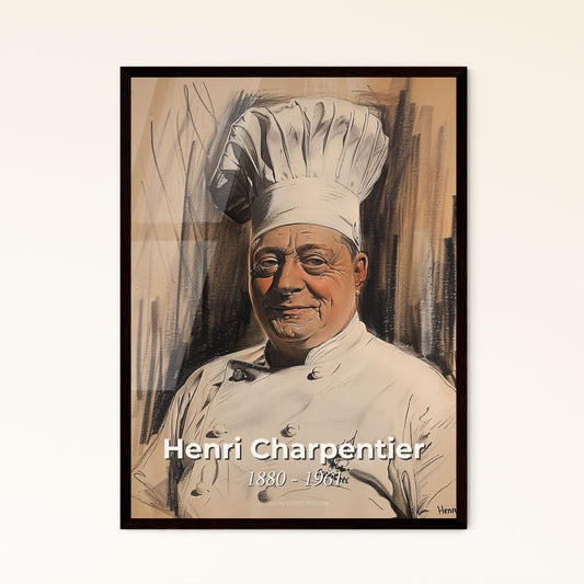 Elegant Portrait of Henri Charpentier: Celebrated French Chef & Crêpes Suzette Creator - A Contemporary Art Masterpiece for Your Space