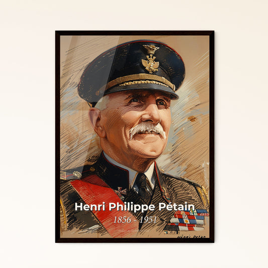 Henri Philippe Pétain - Framed Art Print