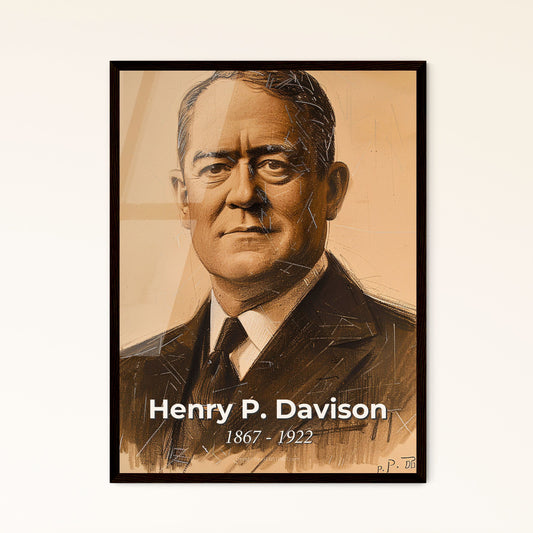 Striking Portrait of Henr - Framed Art Print