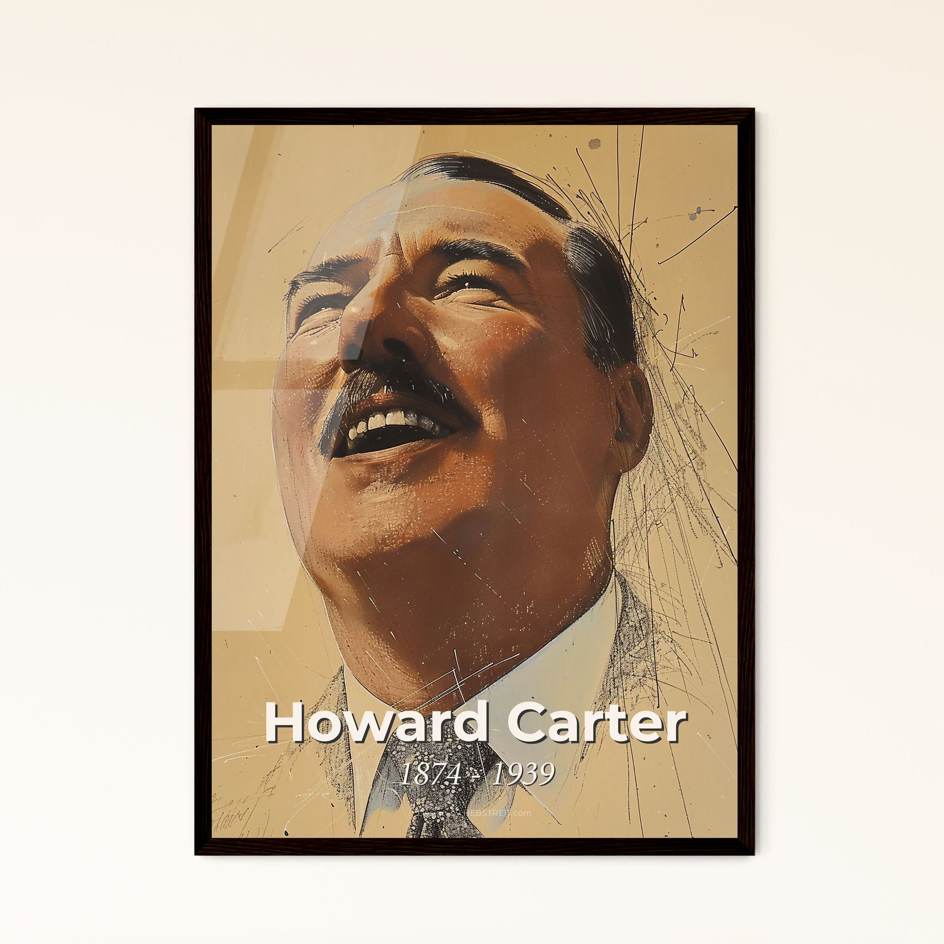Enchanting Portrait of Howard Carter Framed Print