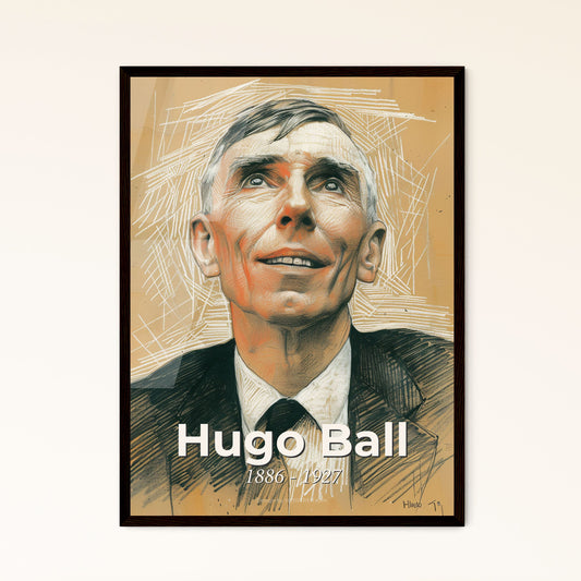 Elegant Tribute to Hugo Ball Framed Print
