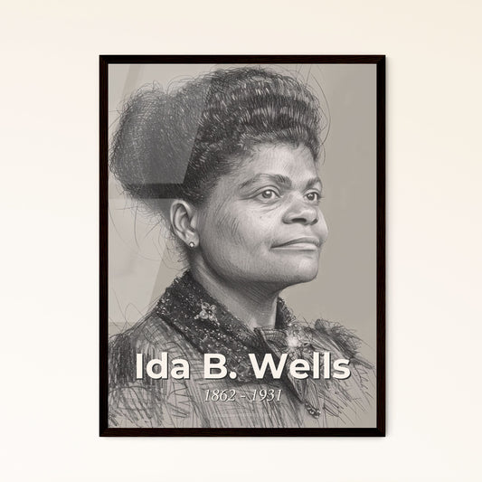 Radiant Legacy: Ida B. Wells - Bold Anti-Lynching Advocate in Contemporary Art - Perfect Gift or Statement Home Decor