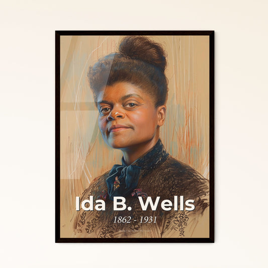 Ida B. Wells: Bold Portrait of a Civil Rights Pioneer – Stunning Print in Vibrant Hues, Ideal for Home Decor & Gift Giving