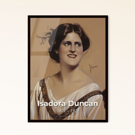 Elegant Isadora Duncan - Framed Art Print
