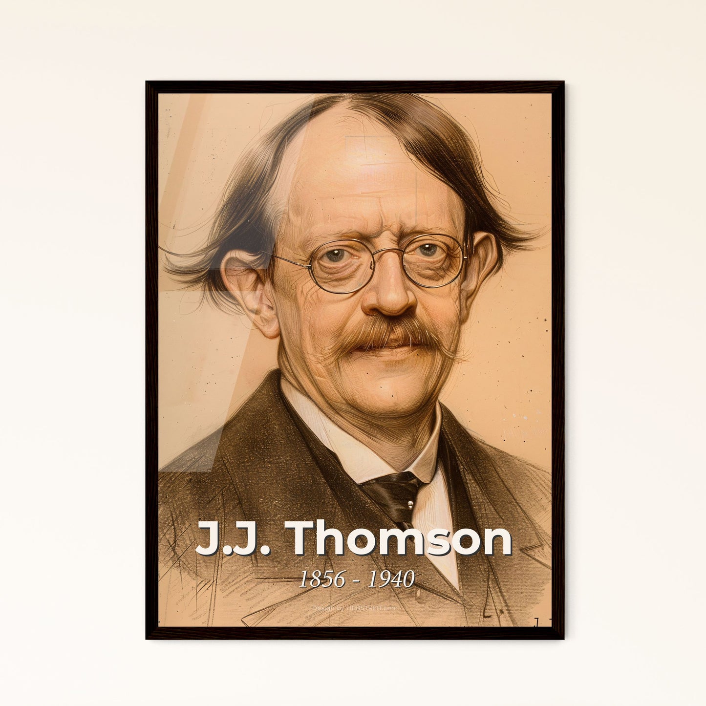 Exquisite Portrait of J.J. Thomson Framed Print