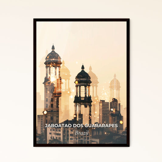 Jaboatao dos Guararapes City Skyline Poster Design - A city skyline with tall buildings