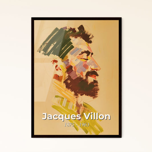 Dynamic Cubist Portrait: Jacques Villon's Sensual Gesture in Elegant Hatching - Perfect Art for Home Decor & Gifting!