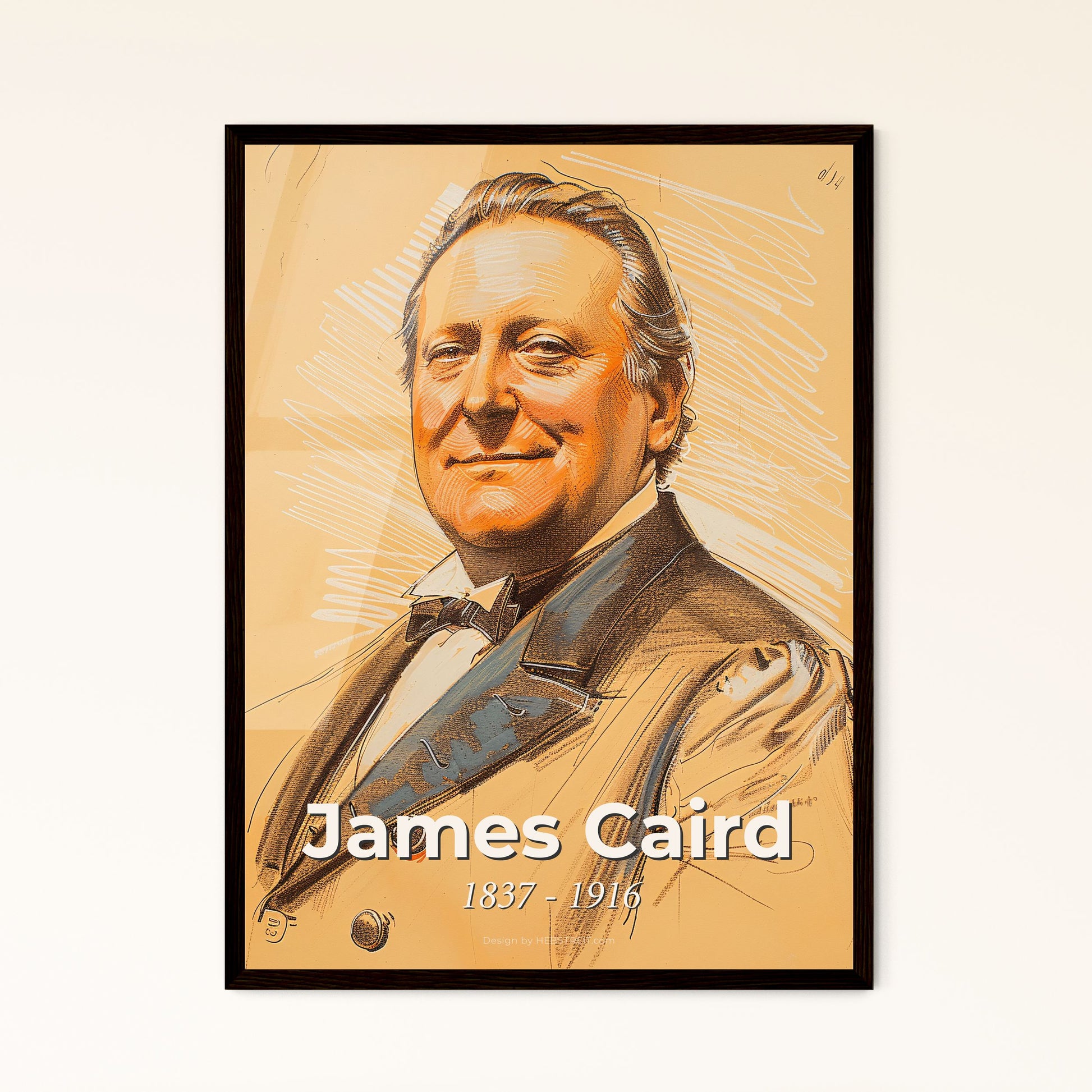 Elegant Tribute to James Caird Framed Print