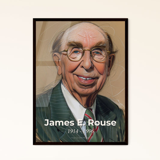 James E. Rouse: Visionary Urban Pioneer - Exquisite Contemporary Art Print for Home Décor & Unique Gift Ideas