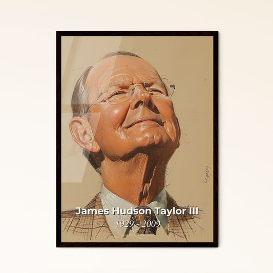 Dynamic Portrait of James Hudson Taylor III: A Legacy Celebrated in Contemporary Art – Ideal Gift for Home Decor Enthusiasts