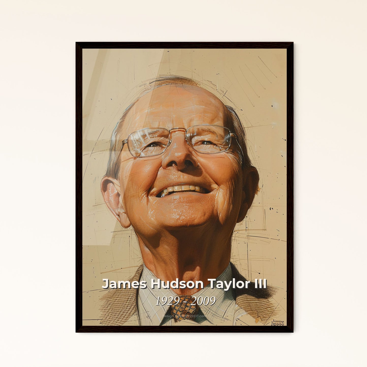 Elegant Portrait of James Hudson Taylor III: Celebrating a Life of Mission, Legacy, and Artistry in Contemporary Design