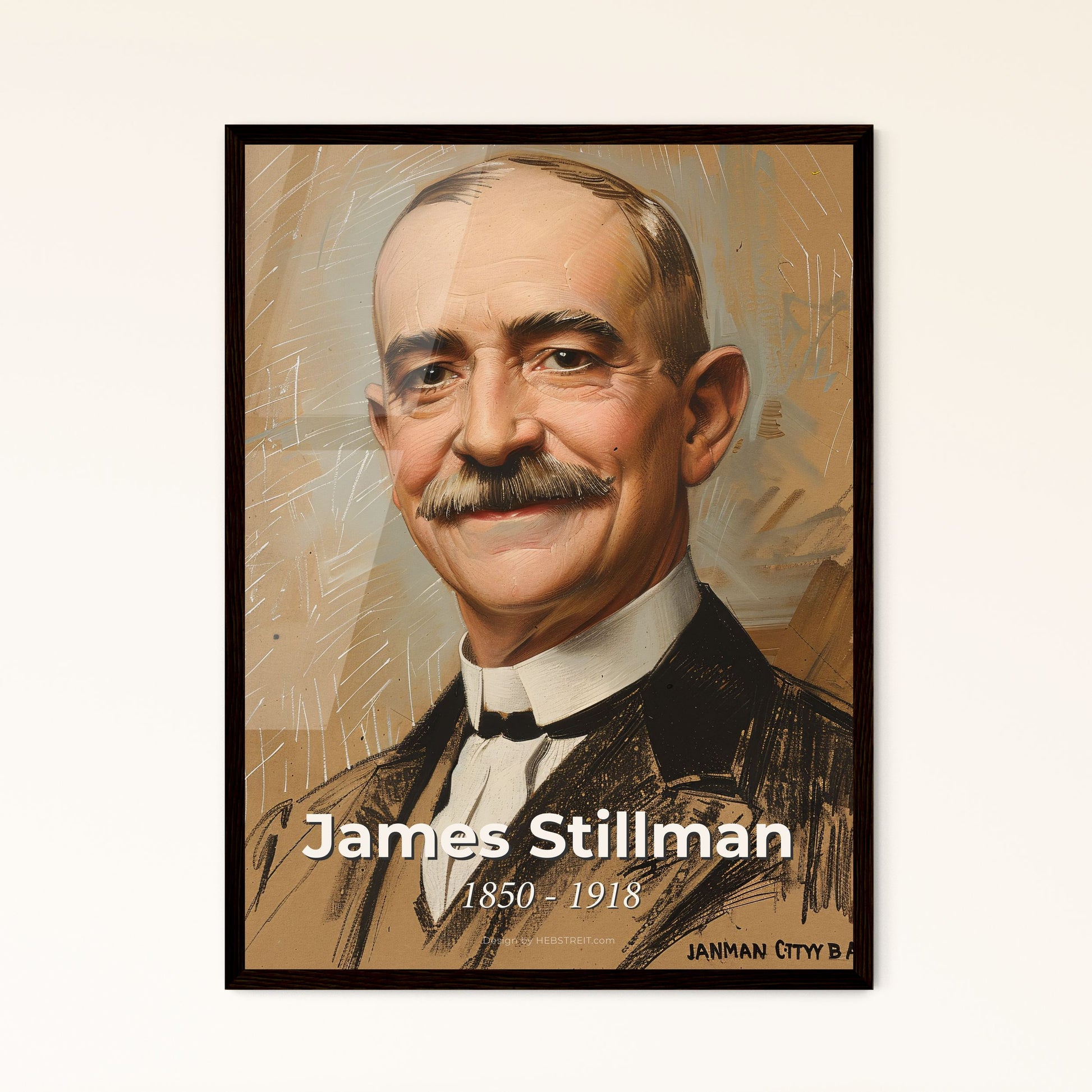 Portrait of James Stillman Framed Print