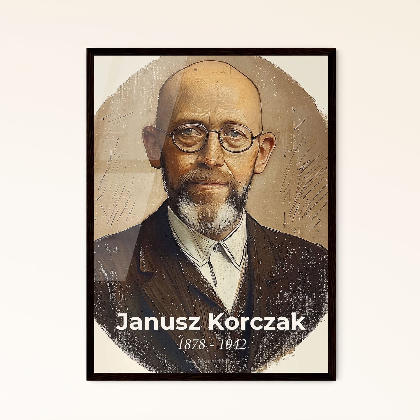 Timeless Tribute to Janusz Korczak: A Contemporary Portrait Celebrating Child Advocacy, Beauty, and Educational Legacy in Art