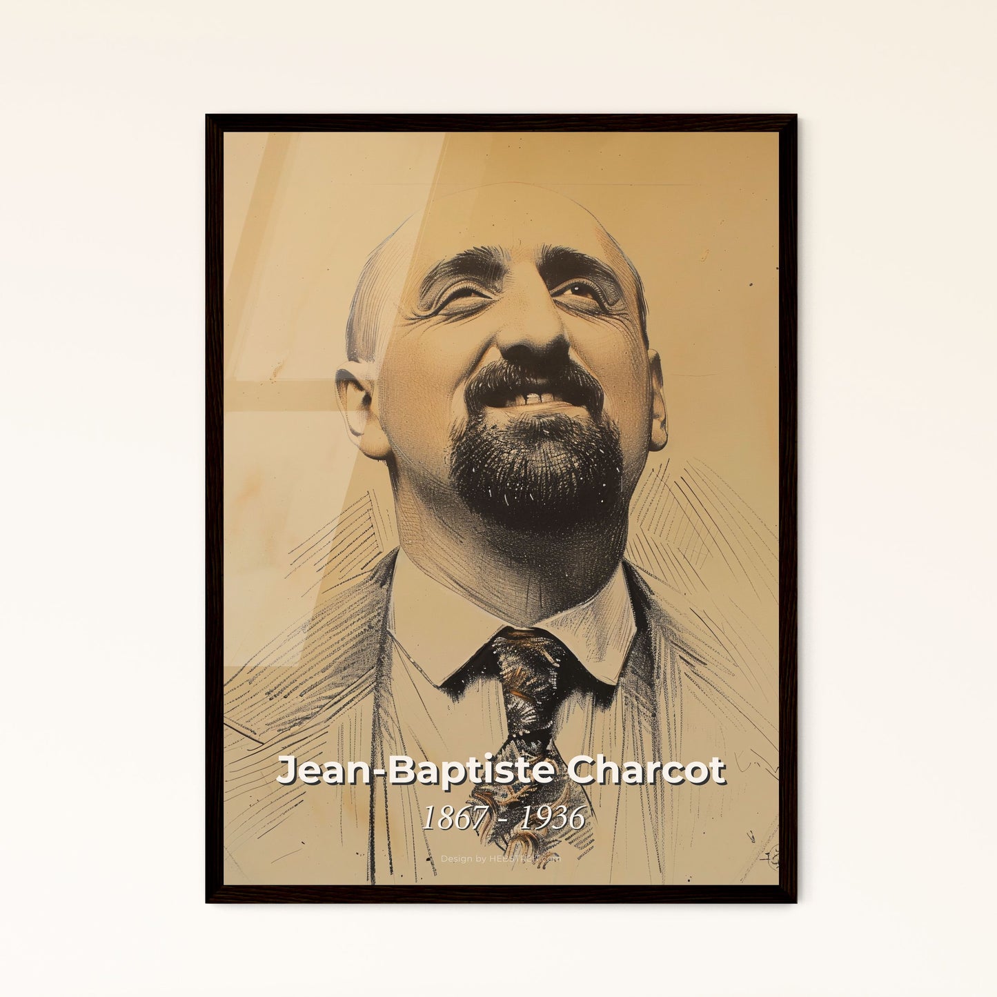 Elegant Portrait of Jean Framed Print