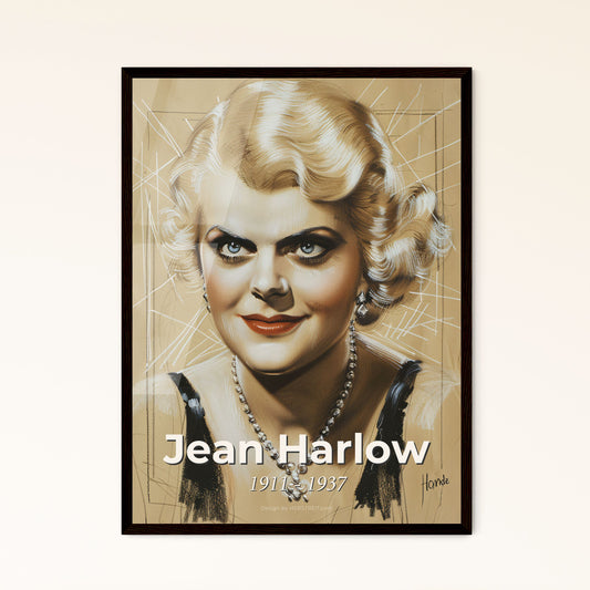 Captivating Jean Har - Framed Art Print