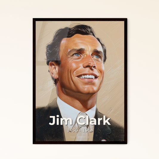 Jim Clark: A Tribute to the Legendary Two-Time F1 Champion - Stunning Contemporary Art Print, Perfect for Home Decor or Gifting