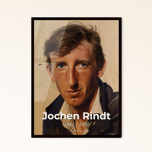 Jochen Rindt: Celebrating the Iconic Austrian F1 Champion - Elegant Contemporary Art Print for Home Decor & Unique Gifts