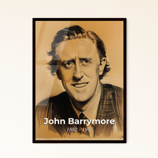 Dynamic Portrait of John Barrymore Framed Print