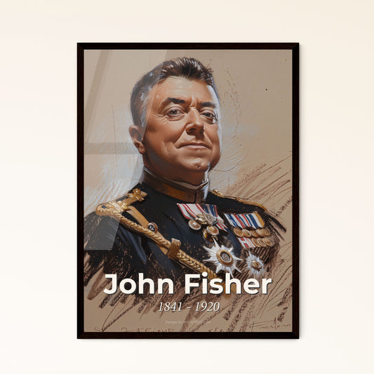 Admiral John Fisher: Modern Maritime Visionary - Captivating Contemporary Art Print for Unique Home Décor & Thoughtful Gifting