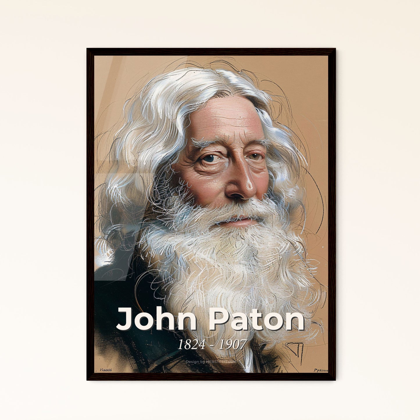 Radiant Portrait of John Paton Framed Print