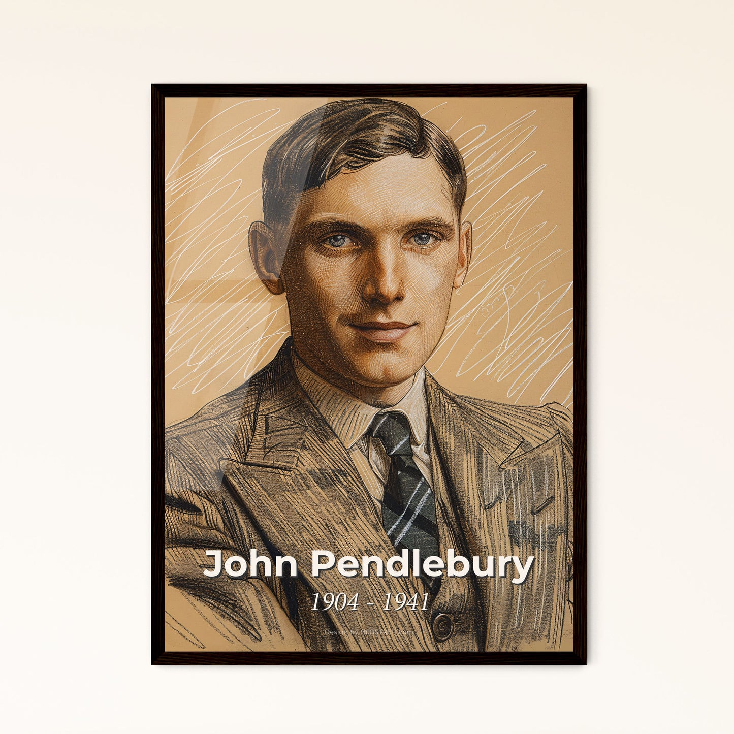 Captivating Portrait of John Pendlebury: A Dynamic Tribute to the British Archaeologist and WWII Resistance Icon