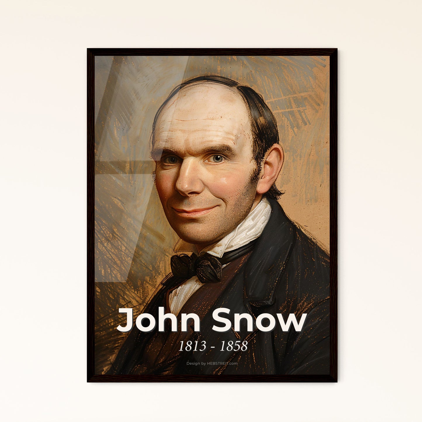John Snow: Pioneer of Modern Epidemiology—Elegant Contemporary Portrait | Unique Print for Home Decor & Gift Giving