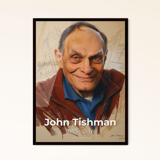 Iconic Portrait of John Tishman: Celebrated Developer of World Trade Center & Epcot Center - A Contemporary Masterpiece in Art