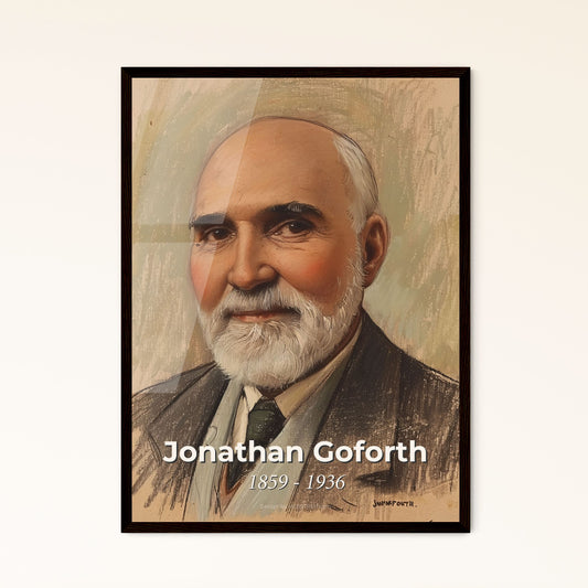 Radiant Legacy: Jonathan Goforth - A Dynamic Tribute to the Canadian Missionary's Spirit in Contemporary Art Print