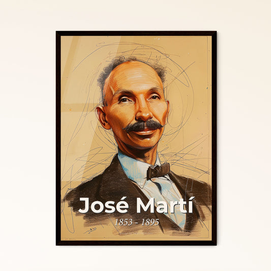 Radiant José Martí Portrait Framed Print