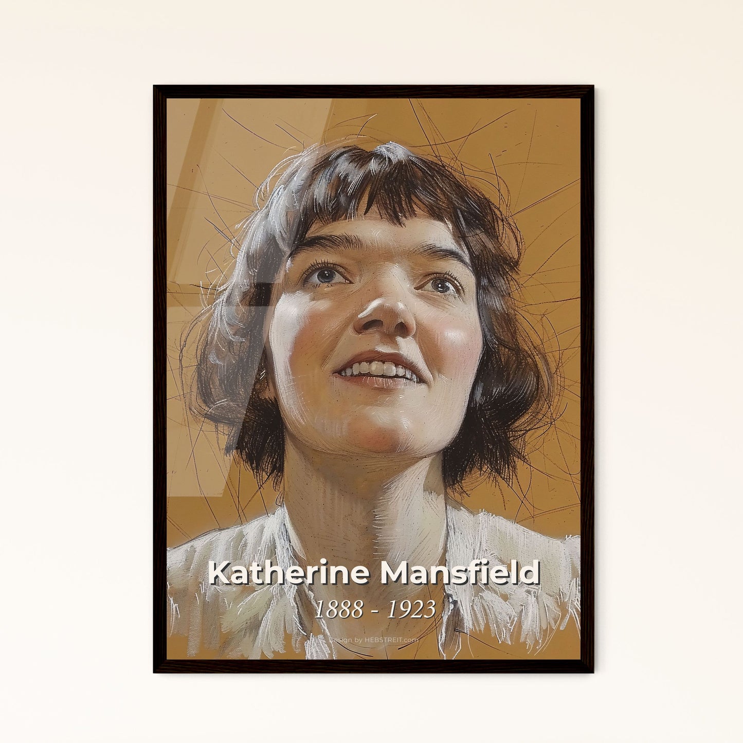 Katherine Mansfield - Framed Art Print